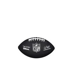 Wilson NFL Mini Football - Black: Synthetic Leather, Butyl Bladder, Sports Ball for Kids & Youth