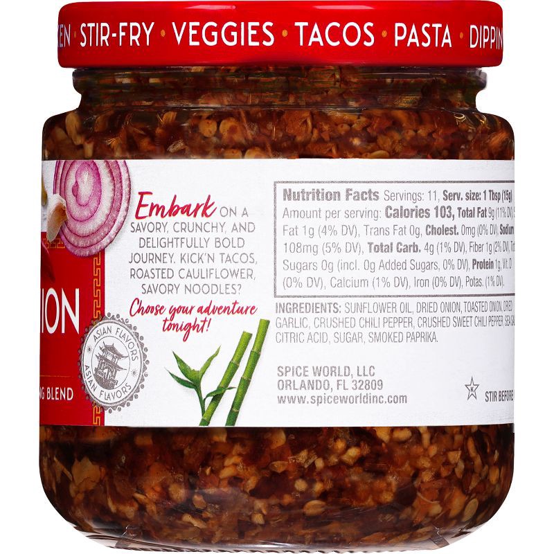 slide 2 of 9, Spice World Kickin' Chili Onion Crunch Cooking & Seasoning Blend - 6oz, 6 oz