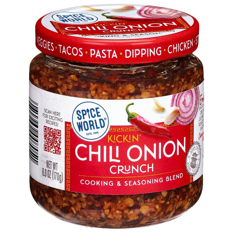 slide 3 of 9, Spice World Kickin' Chili Onion Crunch Cooking & Seasoning Blend - 6oz, 6 oz