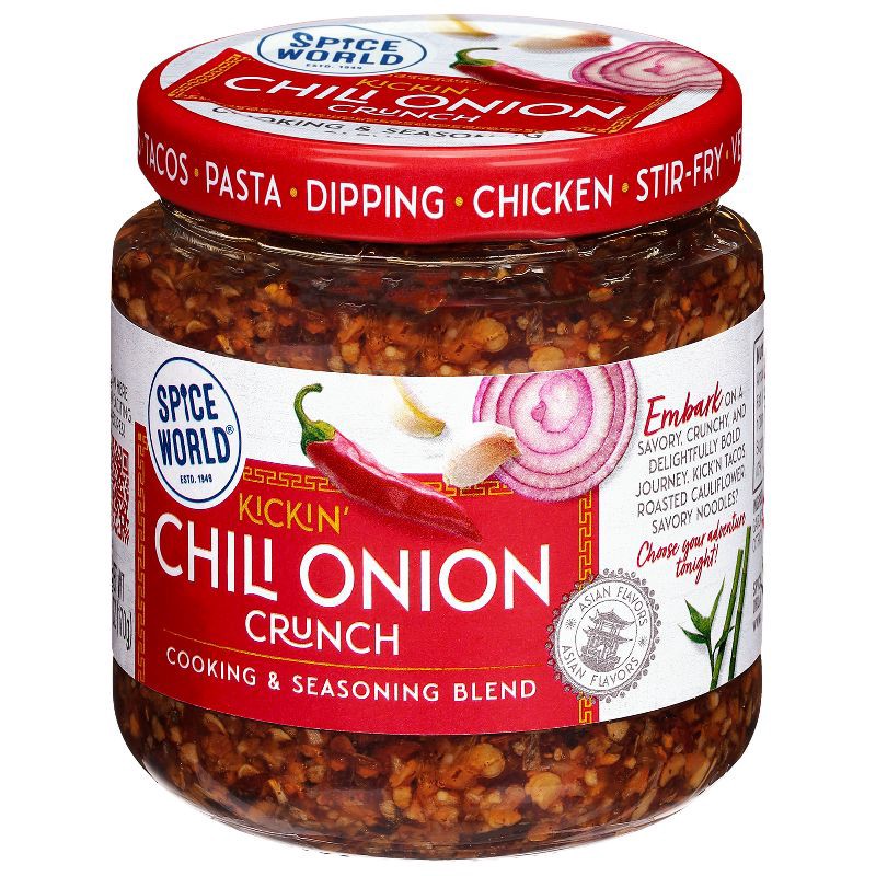 slide 4 of 9, Spice World Kickin' Chili Onion Crunch Cooking & Seasoning Blend - 6oz, 6 oz