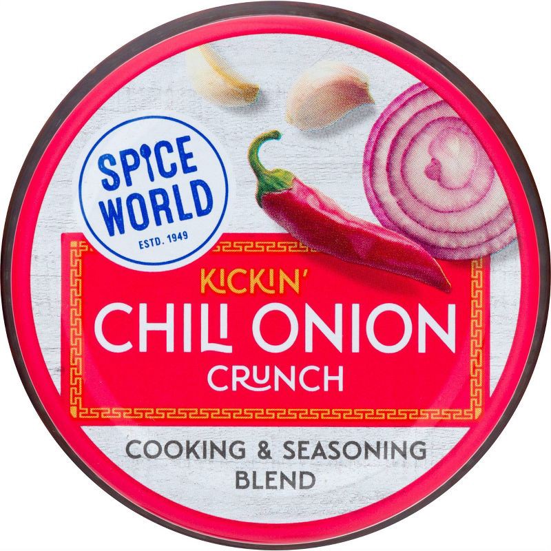 slide 6 of 9, Spice World Kickin' Chili Onion Crunch Cooking & Seasoning Blend - 6oz, 6 oz