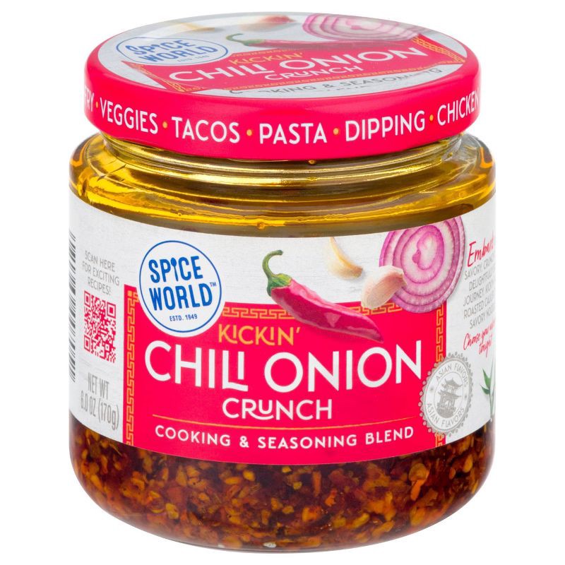 slide 7 of 9, Spice World Kickin' Chili Onion Crunch Cooking & Seasoning Blend - 6oz, 6 oz