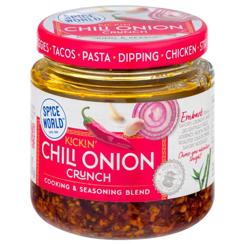 slide 9 of 9, Spice World Kickin' Chili Onion Crunch Cooking & Seasoning Blend - 6oz, 6 oz