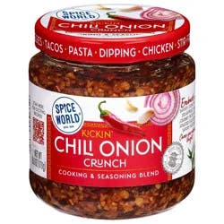 Spice World Kickin' Chili Onion Crunch Cooking & Seasoning Blend - 6oz