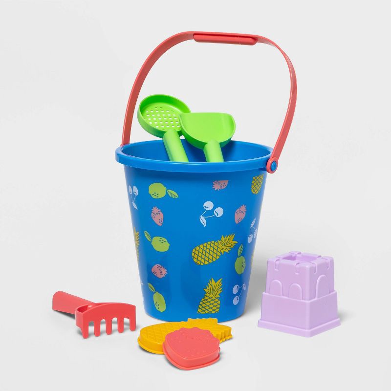 slide 1 of 3, Sand Toys Bucket Set 7pc - Sun Squad™, 7 ct