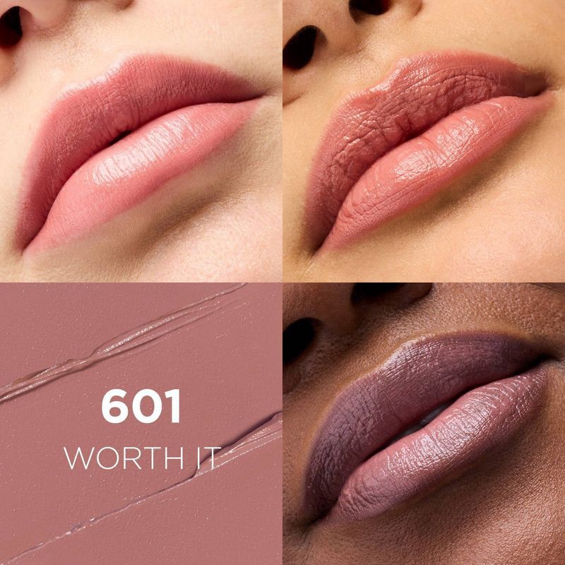 slide 2 of 6, L'Oreal Paris Colour Riche Original Satin Lipstick for Moisturized Lips - 601 Worth It - 0.13oz, 0.13 oz