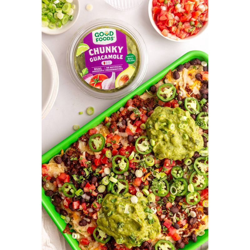slide 3 of 8, Good Foods Chunky Traditional Guacamole - 13oz, 13 oz
