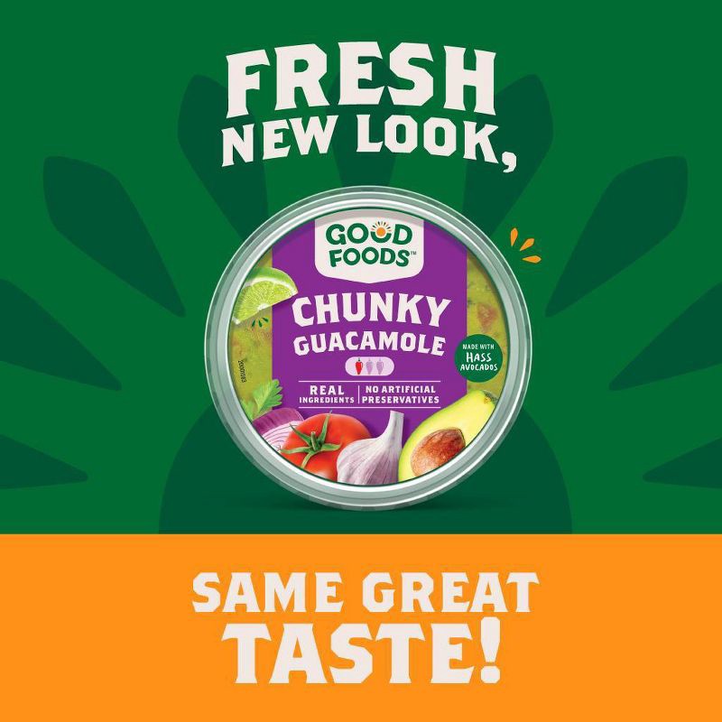 slide 4 of 8, Good Foods Chunky Traditional Guacamole - 13oz, 13 oz