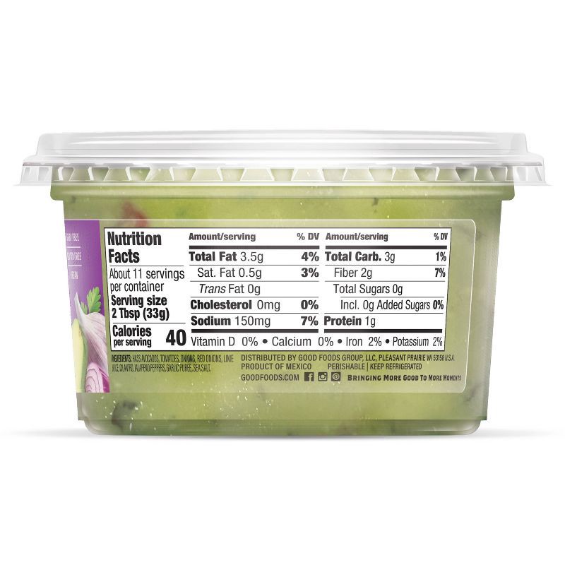 slide 6 of 8, Good Foods Chunky Traditional Guacamole - 13oz, 13 oz