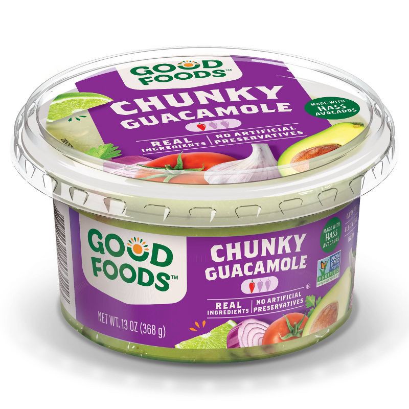 slide 8 of 8, Good Foods Chunky Traditional Guacamole - 13oz, 13 oz
