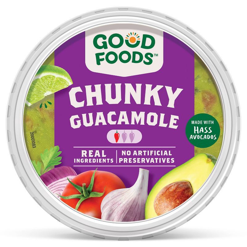 slide 1 of 8, Good Foods Chunky Traditional Guacamole - 13oz, 13 oz
