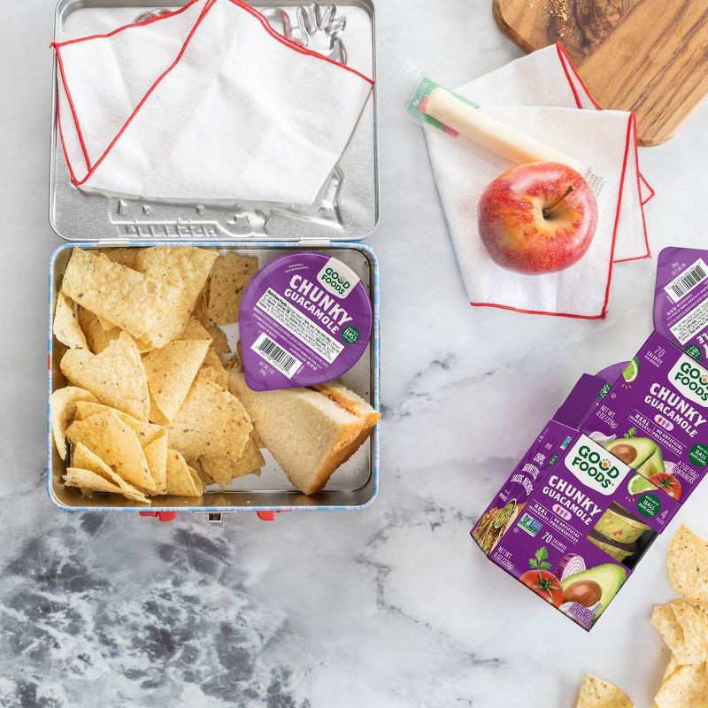 slide 3 of 9, Good Foods Chunky Guacamole - 8oz/4ct, 4 ct; 8 oz