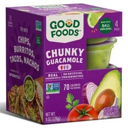 Good Foods Chunky Guacamole - 8oz/4ct