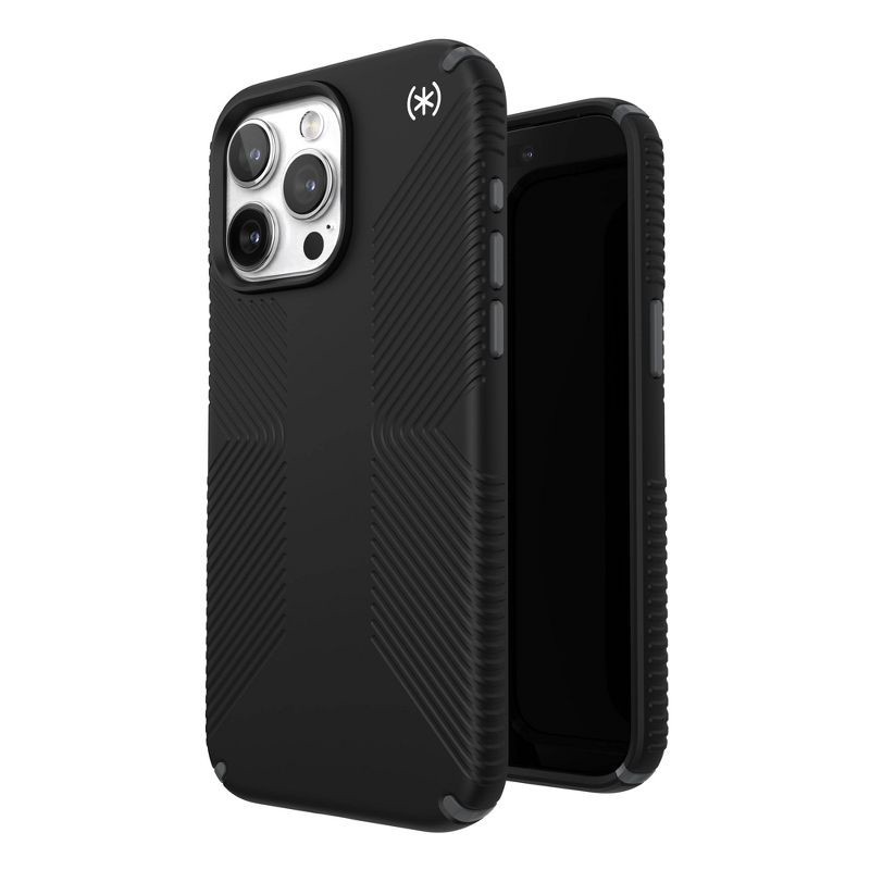 slide 2 of 7, Speck Apple iPhone 15 Pro Max Presidio 2 Grip Case with MagSafe - Black: Impact, Scratch & Water-Resistant Polycarbonate TPU, 1 ct