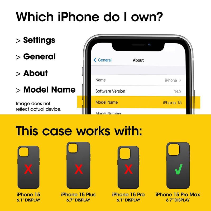 slide 4 of 4, OtterBox iPhone 15 Pro Max Symmetry Series Clear Case with MagSafe - Clear, 1 ct