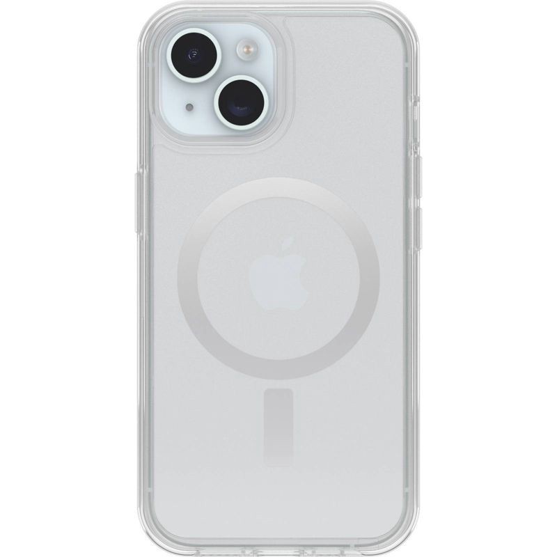 slide 1 of 4, OtterBox iPhone 16e/iPhone 15/iPhone 14/iPhone 13 Symmetry Series for MagSafe Case - Clear, 1 ct