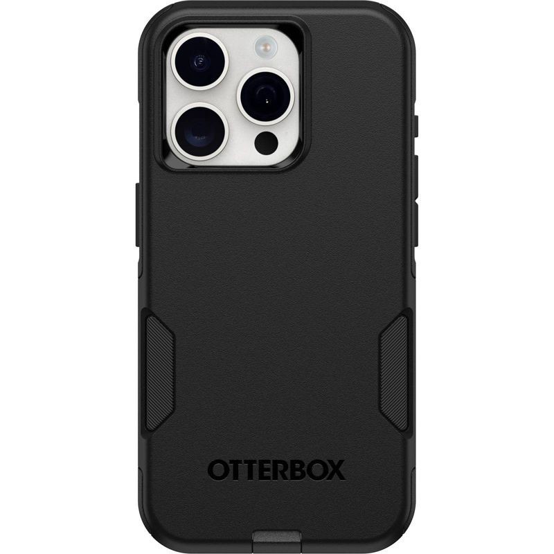 slide 1 of 5, OtterBox iPhone 15 Pro Commuter Series Case - Black: Polycarbonate, Bump-Resistant, 1 ct