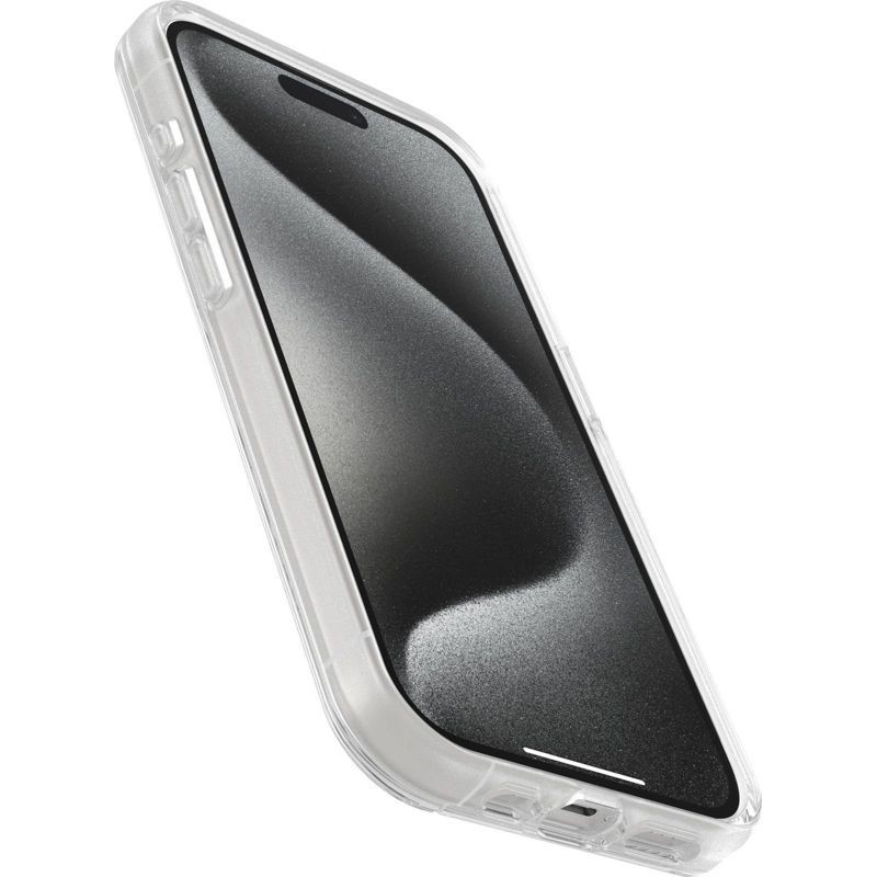 slide 2 of 4, OtterBox iPhone 15 Pro Symmetry Series Clear Case with MagSafe - Clear: Polycarbonate, Solid Pattern, 1 ct