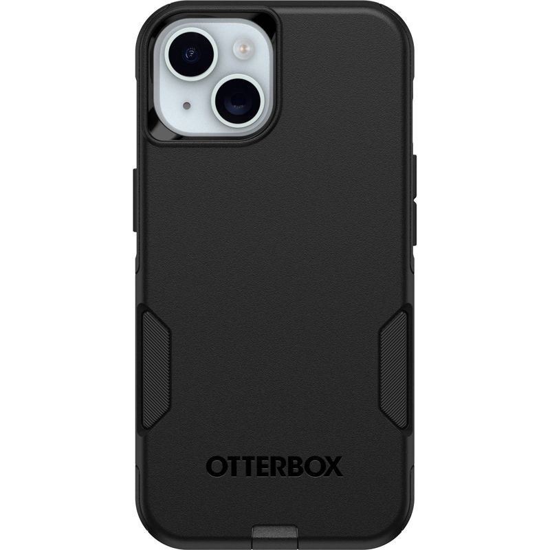 slide 1 of 5, OtterBox iPhone 16e/15/14/13 Commuter Series Case - Black: Bump-Resistant Polycarbonate, 1 ct