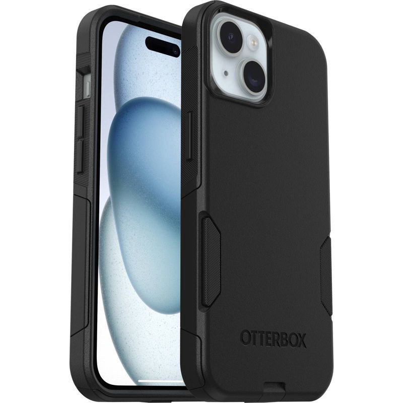 slide 4 of 5, OtterBox iPhone 16e/15/14/13 Commuter Series Case - Black: Bump-Resistant Polycarbonate, 1 ct