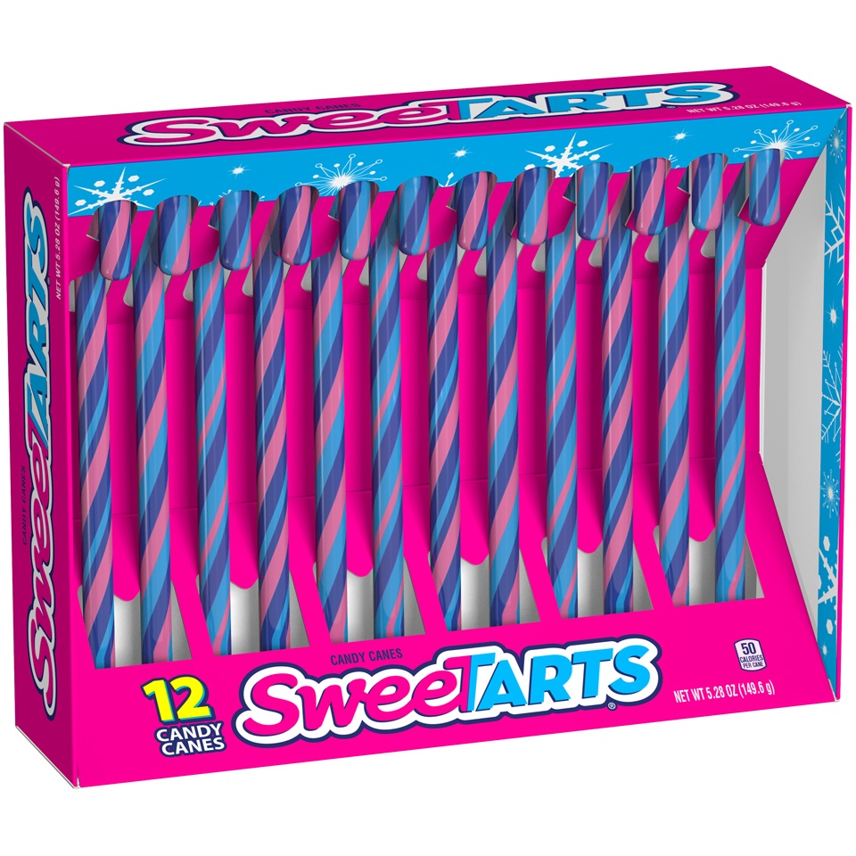 slide 2 of 8, SweeTarts Holiday Canes, 5.28 oz