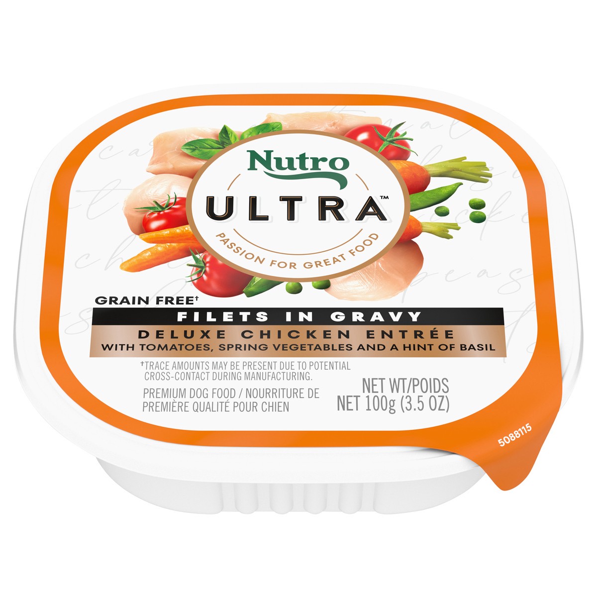 slide 1 of 17, Nutro Ultra Deluxe Chicken Entree Filets in Gravy Premium Dog Food, 3.5 Oz