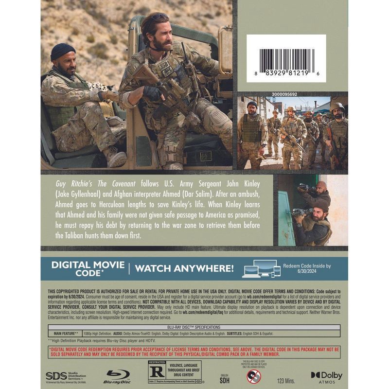 slide 2 of 3, Warner Home Video Guy Ritchie's The Covenant (Blu-ray)(2023), 1 ct