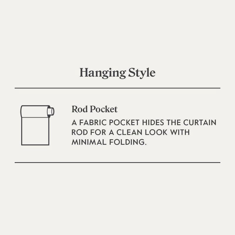 slide 6 of 6, 2pk 54"x84" Light Filtering Farrah Curtain Panels White - Threshold™: UV Protection, OEKO-TEX Certified, Rod Pocket, 2 ct