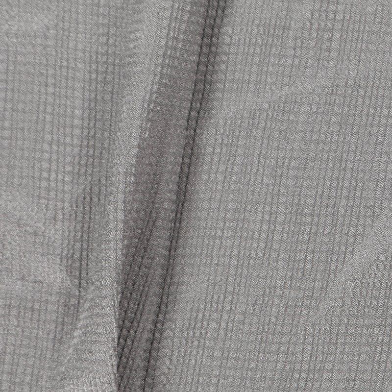slide 4 of 4, 34"x63" Light Filtering Pebble Satin Curtain Panel with Pinch Pleat Gray - Threshold™: Luxury Woven Indoor Decor, 1 ct