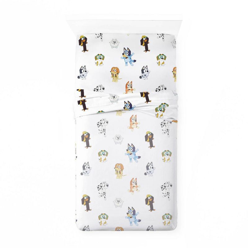 slide 5 of 6, Twin Bluey Kids' Sheet Set, 1 ct