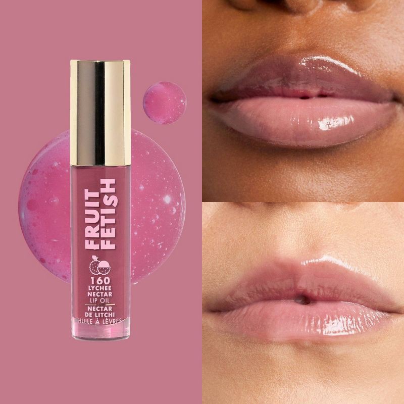 slide 4 of 11, Milani Fruit Fetish Lip Oil - 160 Lychee Nectar - 0.135 fl oz, 0.135 fl oz