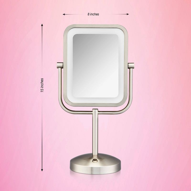 slide 7 of 10, Conair LED Vanity Makeup Mirror - Silver, 1 ct