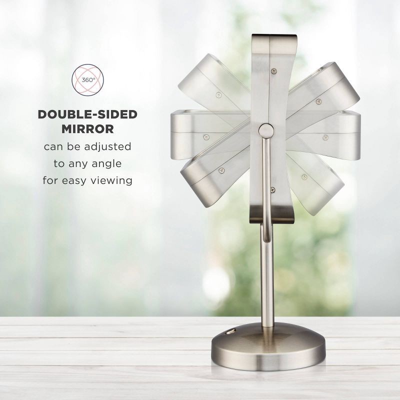 slide 8 of 10, Conair LED Vanity Makeup Mirror - Silver, 1 ct