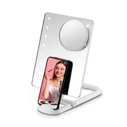 Conair LED Hollywood Lighted Social Media Makeup Mirror - White