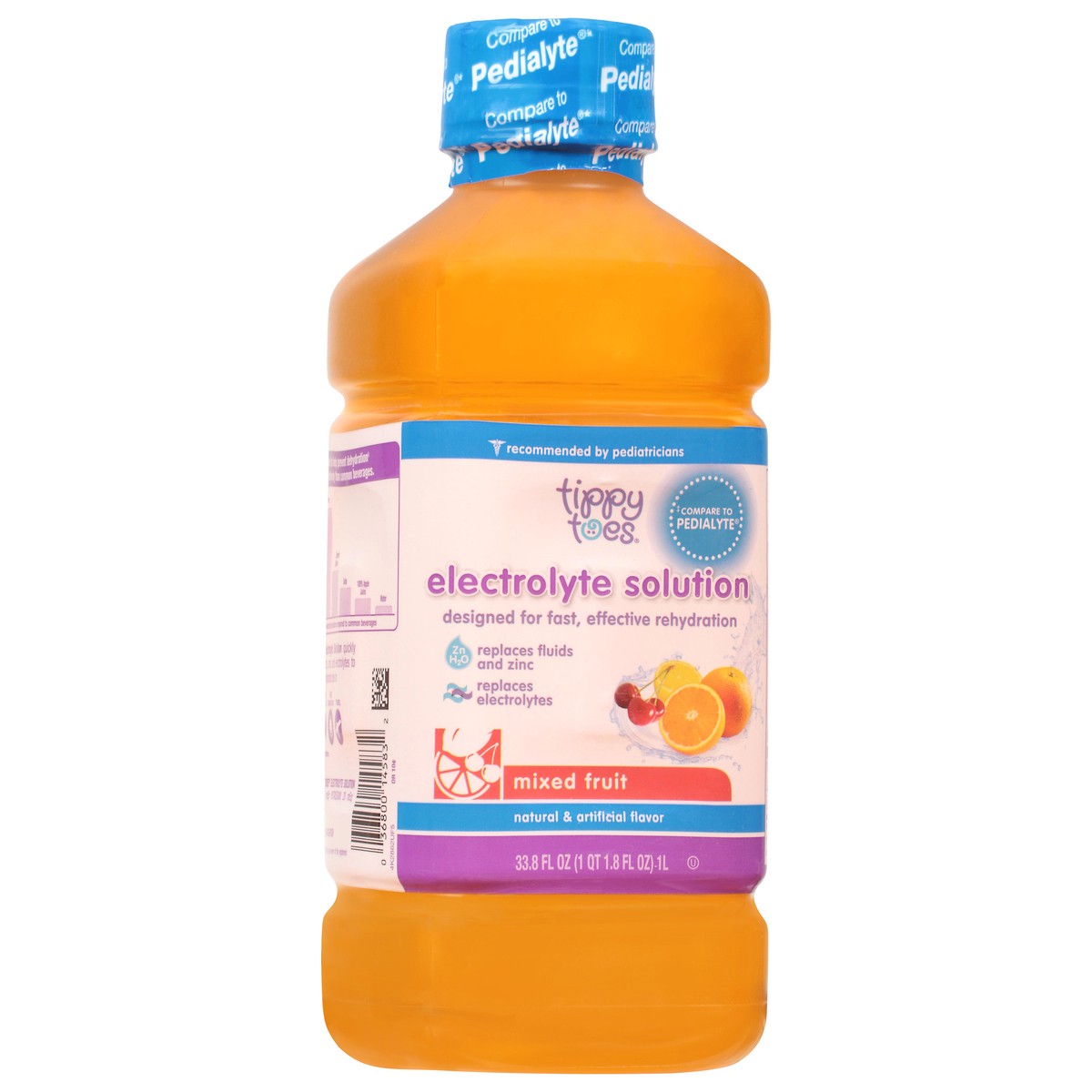 slide 3 of 9, Tippy Toes Pediatric Electrolyte Fruit, 33.8 fl oz