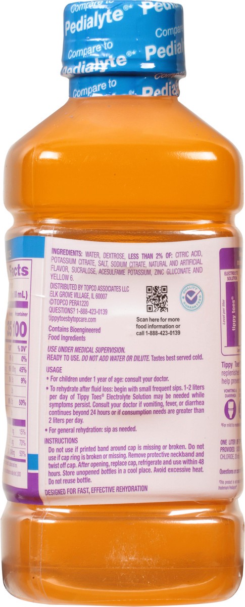 slide 5 of 9, Tippy Toes Pediatric Electrolyte Fruit, 33.8 fl oz