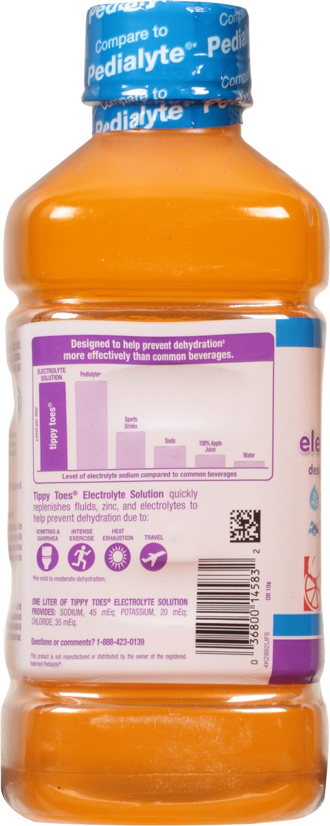 slide 7 of 9, Tippy Toes Pediatric Electrolyte Fruit, 33.8 fl oz