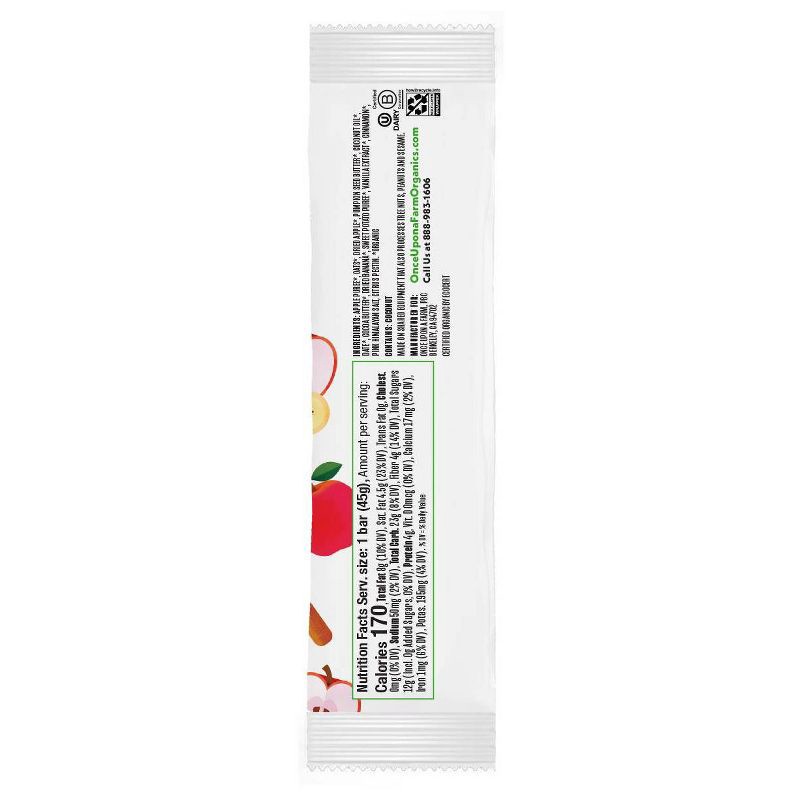 slide 3 of 4, Once Upon a Farm Apple Cinnamon Organic Refrigerated Oat Bar - 1.6oz, 1.6 oz