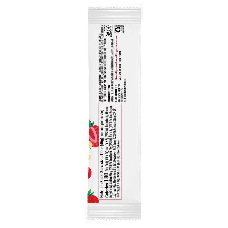 slide 3 of 4, Once Upon a Farm Strawberry Organic Refrigerated Oat Bar - 1.6oz, 1.6 oz