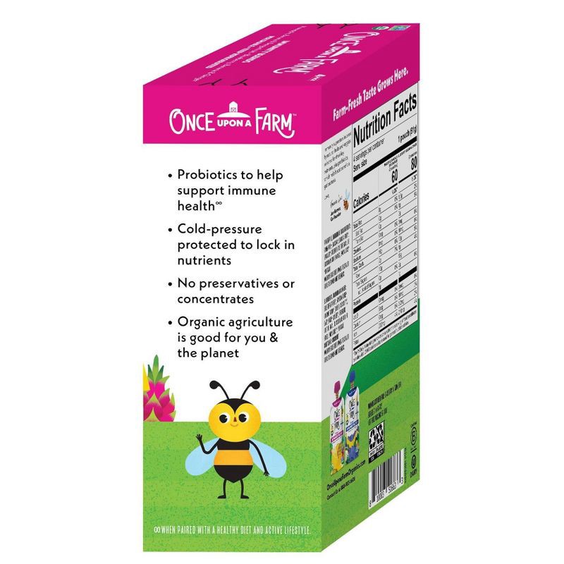 slide 4 of 4, Once Upon a Farm Organic Immunity Blends Variety Pack - 12.8oz/4ct, 4 ct; 12.8 oz
