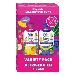 Once Upon a Farm Organic Immunity Blends Variety Pack - 12.8oz/4ct