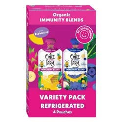 Once Upon a Farm Organic Immunity Blends Variety Pack - 12.8oz/4ct