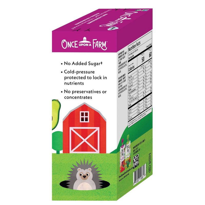 slide 6 of 8, Once Upon a Farm Fruit & Veggie Variety Pack - 12.8oz/4ct, 4 ct; 12.8 oz