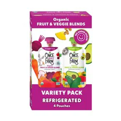 Once Upon a Farm Fruit & Veggie Variety Pack - 12.8oz/4ct