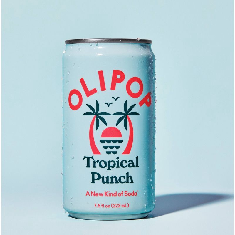 slide 6 of 8, OLIPOP Tropical Punch Prebiotic Soda - 4ct/7.5 fl oz Mini Cans, 4 ct; 7.5 fl oz