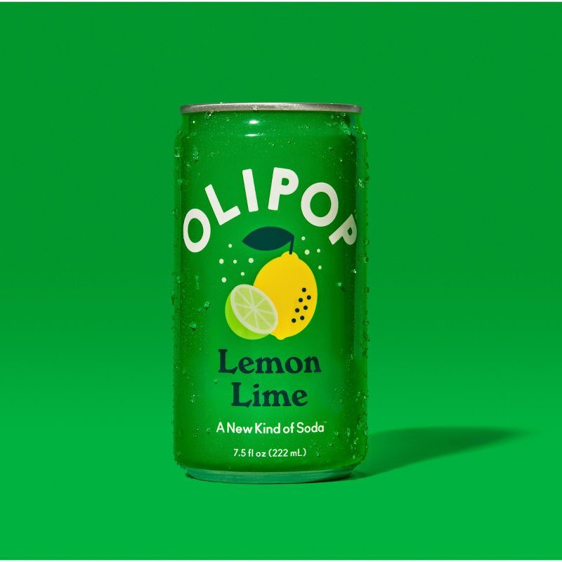 slide 4 of 10, OLIPOP Lemon Lime Prebiotic Soda - 4ct/7.5 fl oz Mini Cans, 4 ct; 7.5 fl oz