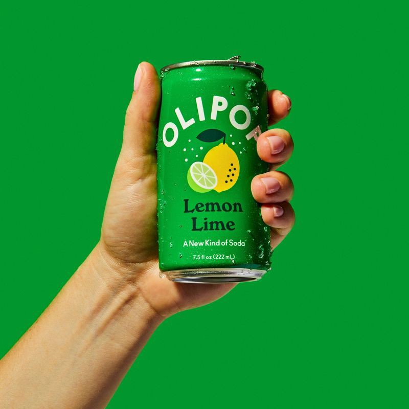 slide 6 of 10, OLIPOP Lemon Lime Prebiotic Soda - 4ct/7.5 fl oz Mini Cans, 4 ct; 7.5 fl oz