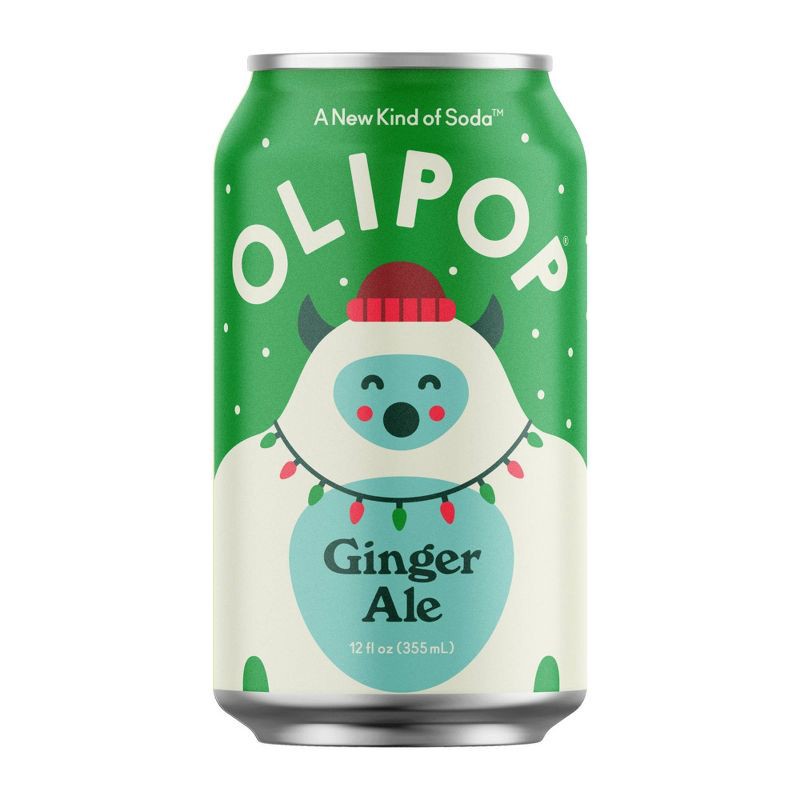 slide 1 of 11, OLIPOP Ginger Ale Prebiotic Soda - 12 fl oz Can, 12 fl oz