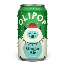 OLIPOP Ginger Ale Prebiotic Soda - 12 fl oz Can