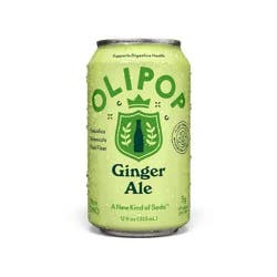 OLIPOP 9g Fiber Prebiotic Soda Ginger Ale - 12 fl oz Can